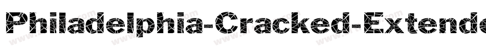 Philadelphia-Cracked-Extended Italic字体转换